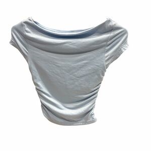 Harper Sky Blue Short Sleeve Top